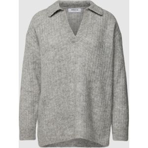 Gebreide pullover met V-hals, model 'Elisia'