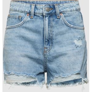 Korte jeans in destroyed-look, model 'BLUE'