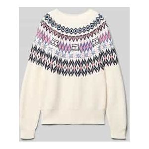 Tommy Hilfiger Blouse - Gebreid - Ivory Zijde - Tommy Hilfiger - 8 jaar (128) - Shirts