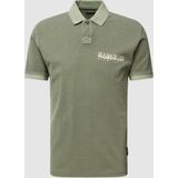 Poloshirt met labeldetails, model 'MERIBE'