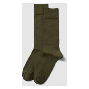 Open Green - Sokken - Katoenmix - Elastisch - Geribde Boord