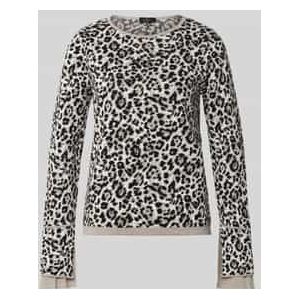 Gebreide pullover met ribboorden