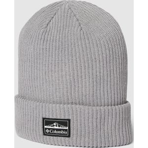 Beanie met labelpatch