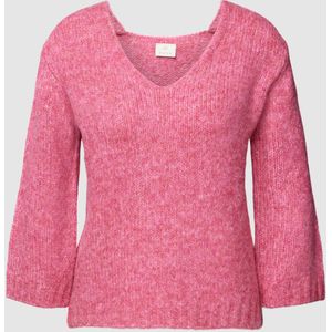 Gebreide pullover met V-hals, model 'Alioma'