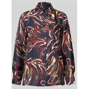 Regular fit overhemdblouse van pure zijde, model 'RIVE'