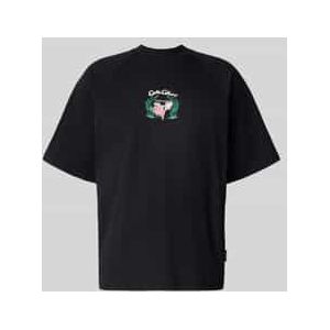 Oversized T-shirt met labelprint