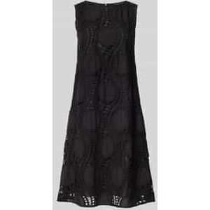 Knielange jurk met ronde hals