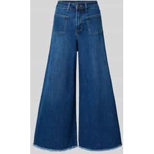 Wide leg jeans met franjes