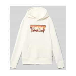 Hoodie met labelprint, model 'ROPE BATWING'