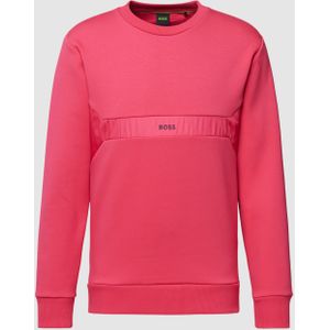 Sweatshirt met labelprint, model 'Salbon'