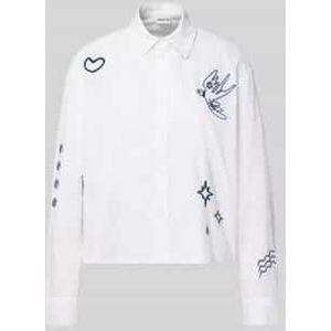 Overhemdblouse met knoopsluiting