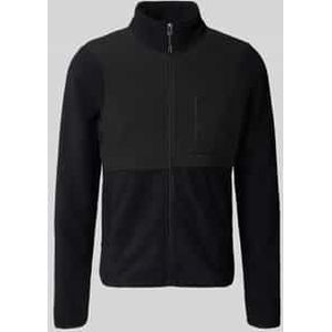 Blend - Model 'MARIO' - Fleecejack - Regular Fit - Opstaande Kraag - Ritssluiting - Ritszakken