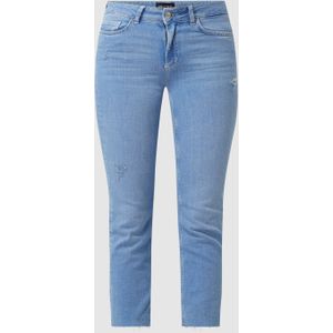 Korte straight fit jeans met stretch, model 'Delly'