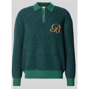 Gebreide pullover met polokraag