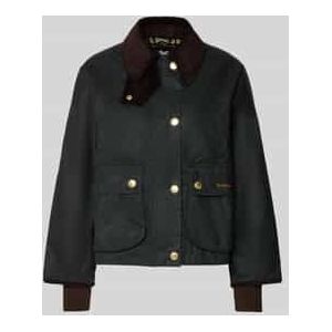 Regular fit jack van gewaxt katoen, model 'BEADNELL'