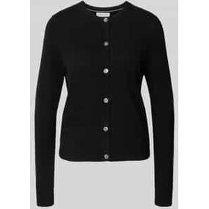 Gebreid jack van kasjmier met ronde hals