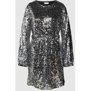 Mini-jurk met all-over pailletten