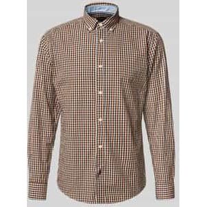 OLYMP - Casual - Overhemd - Nougat - Regular Fit - Button-down