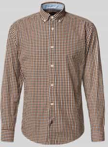 OLYMP - Casual - Overhemd - Nougat - Regular Fit - Button-down