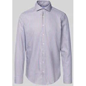 Slim fit zakelijk overhemd met kentkraag