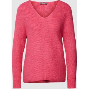 Gebreide pullover met boothals