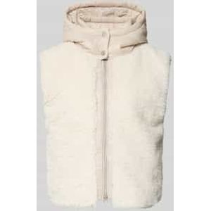 Regular fit gilet met teddybont, model 'Yetibabe'