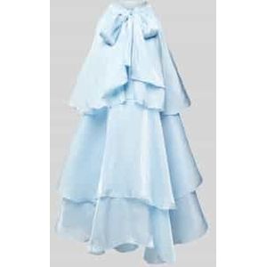 Knielange jurk met volants, model 'Demi'