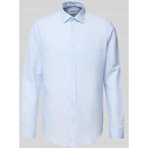 Slim fit zakelijk overhemd met knoopsluiting