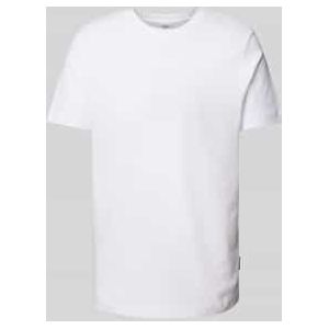 T-shirt met structuurmotief, model 'Aslomar'