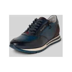 bugatti - 331-ag809 - Lage Schoenen - Donkerblauw - Echt Leer