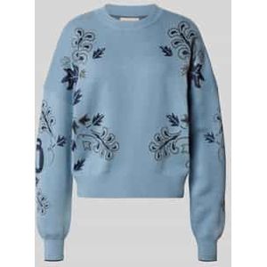 SCOTCH & SODA - Trui - Marine - Lichtblauw - Goud