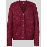 Pcnina - Gebreid Vest - V-hals - Lange Mouwen - Regular Fit