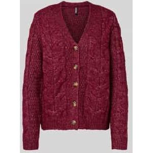 Pcnina - Gebreid Vest - V-hals - Lange Mouwen - Regular Fit