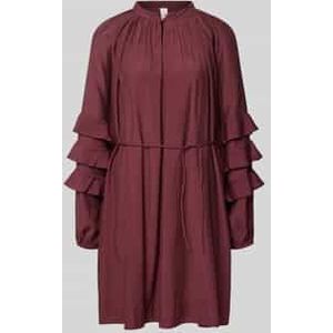 Relaxed fit mini-jurk van viscosemix, model 'TEMURA'