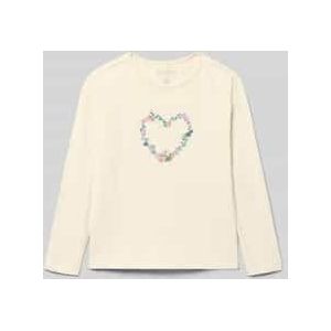 Shirt met lange mouwen en motiefprint