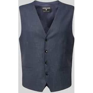 Bodywarmer van viscose met V-hals, model 'Gyl'