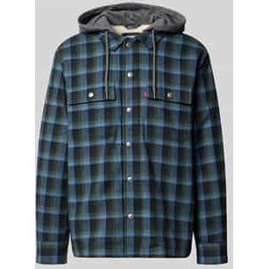 Regular fit overhemdjack met capuchon, model 'FRANCISCO'