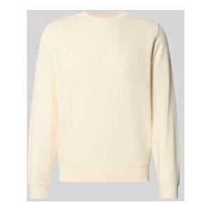 Regular fit sweatshirt van katoenmix met ronde hals