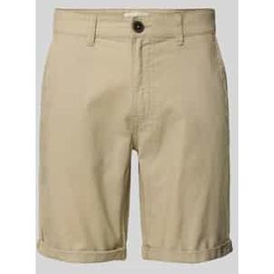 Korte chino van linnenmix