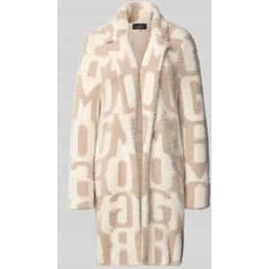 Relaxed fit lange jas met all-over statementprint