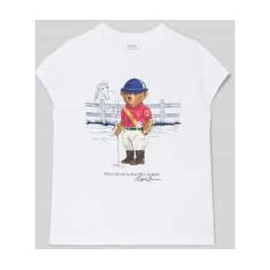 T-shirt met motiefprint en ronde hals