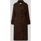 Regular fit lange jas met reverskraag, model 'DEAR-TRILLION'