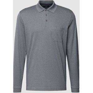 Poloshirt met structuurpatroon