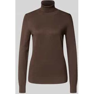 Slim fit shirt met lange mouwen van viscosemix in gebreide look