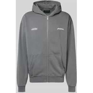 Oversized sweatjack met kangoeroezak, model 'Peckert'