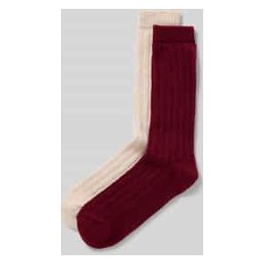 Sokken met ribboord in een set van 2 paar