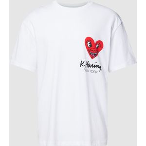 T-shirt met Keith Haring®-motiefprint, model 'KEITHARING'