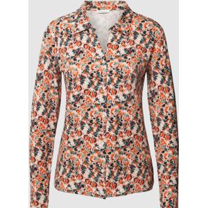 Overhemdblouse met all-over motief