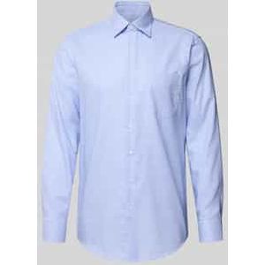 Regular fit zakelijk overhemd van katoen met button-downkraag