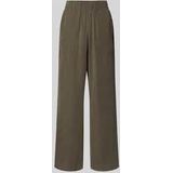 Wide fit stoffen broek van modalmix, model 'Marou'